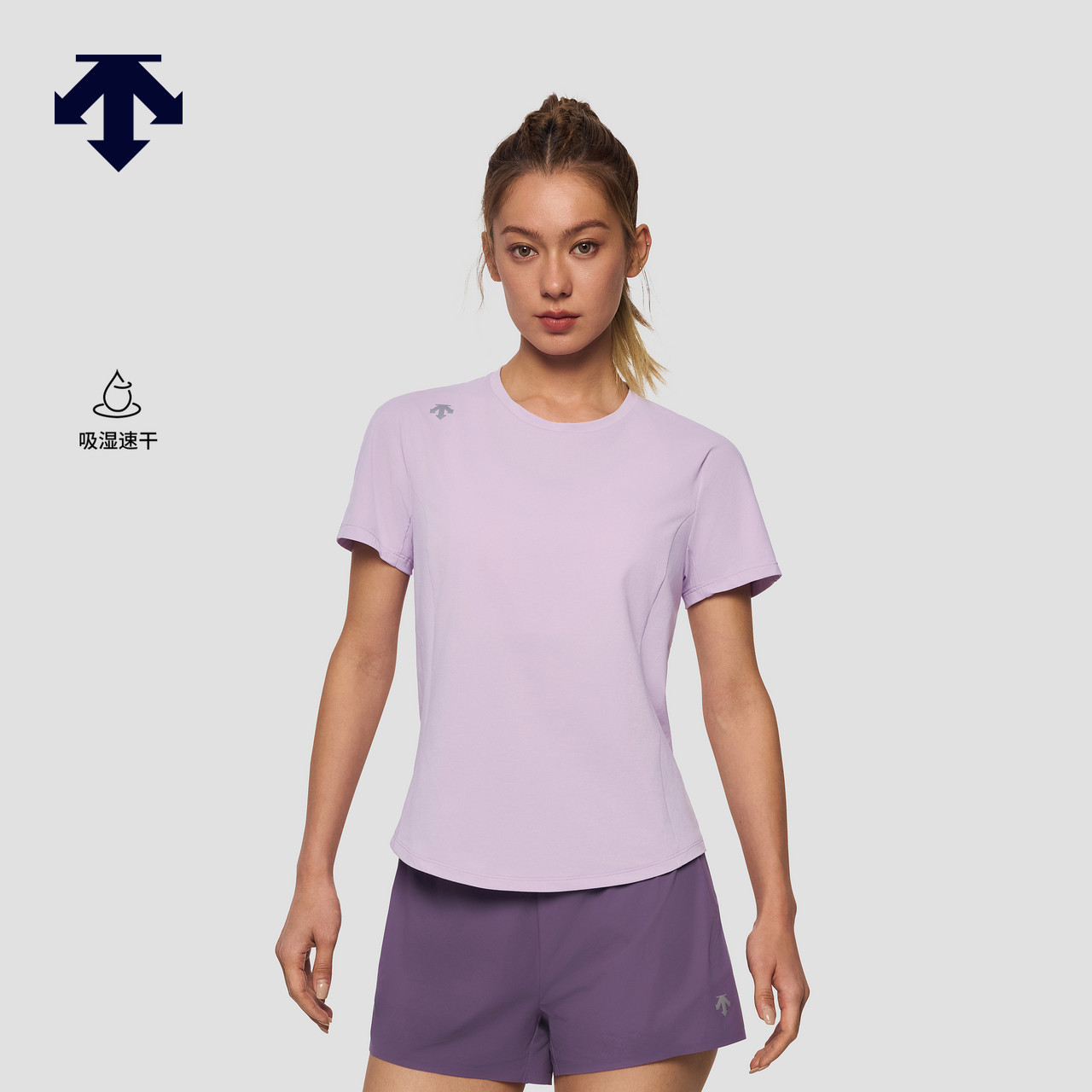 DESCENTE迪桑特WOMEN&rsquo;S RUNNING系列女士F360速干短袖T恤新品