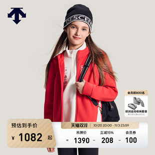针织运动上衣春季 DESCENTE迪桑特儿童SKI STYLE系列男女童同款