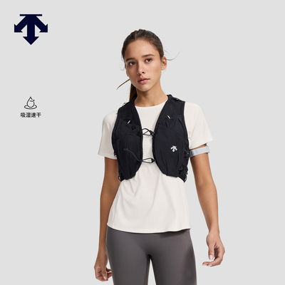 DESCENTE迪桑特WOMEN’S RUNNING女士吸湿速干透气F360短袖针织衫