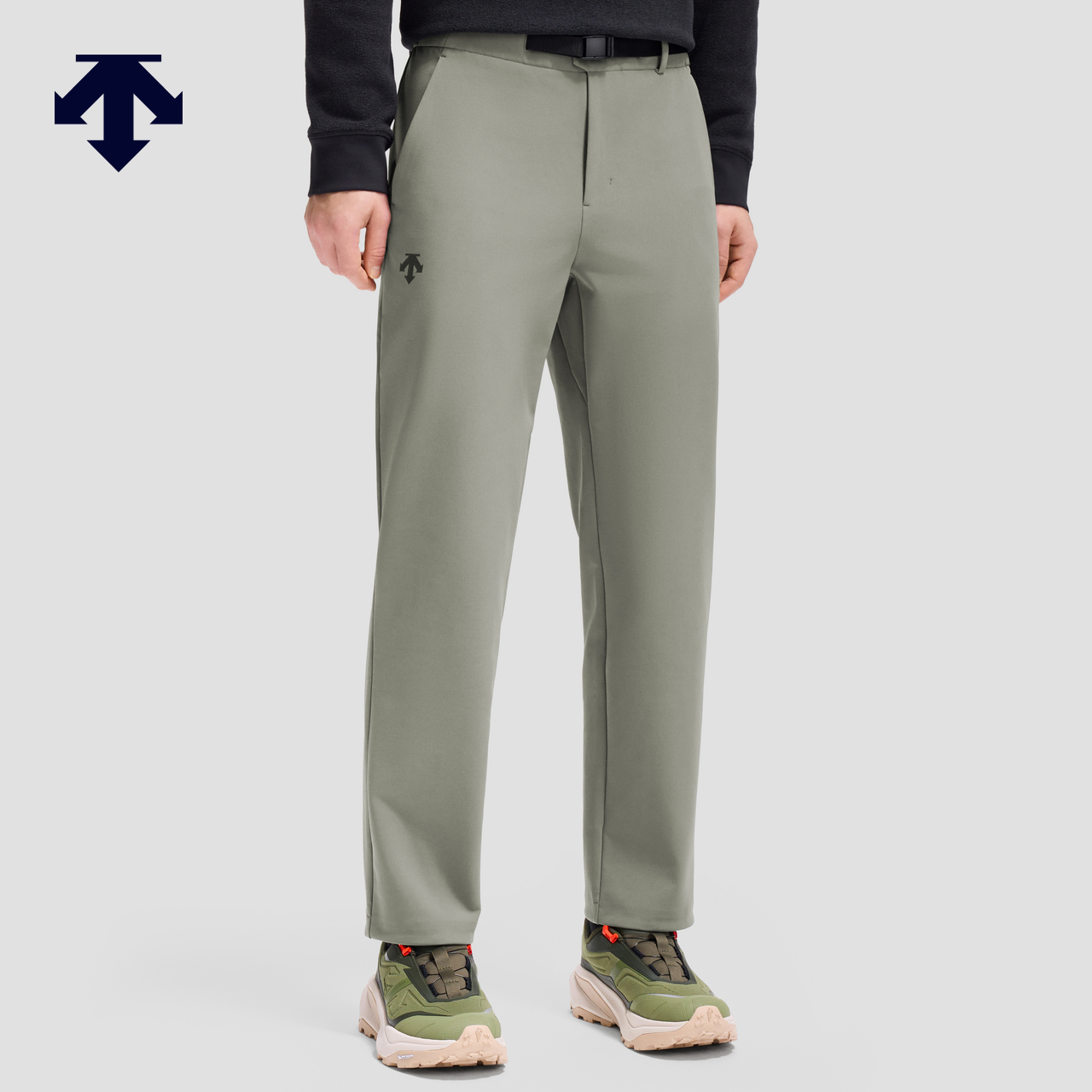 DESCENTE迪桑特SKI STYLE系列运动休闲男士梭织抓绒保暖运动长裤