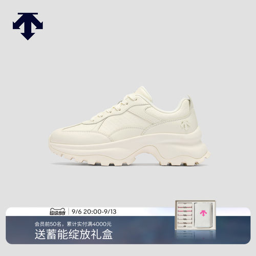 DESCENTE迪桑特DUALIS系列都市通勤女士轻便厚底运动休闲鞋新品