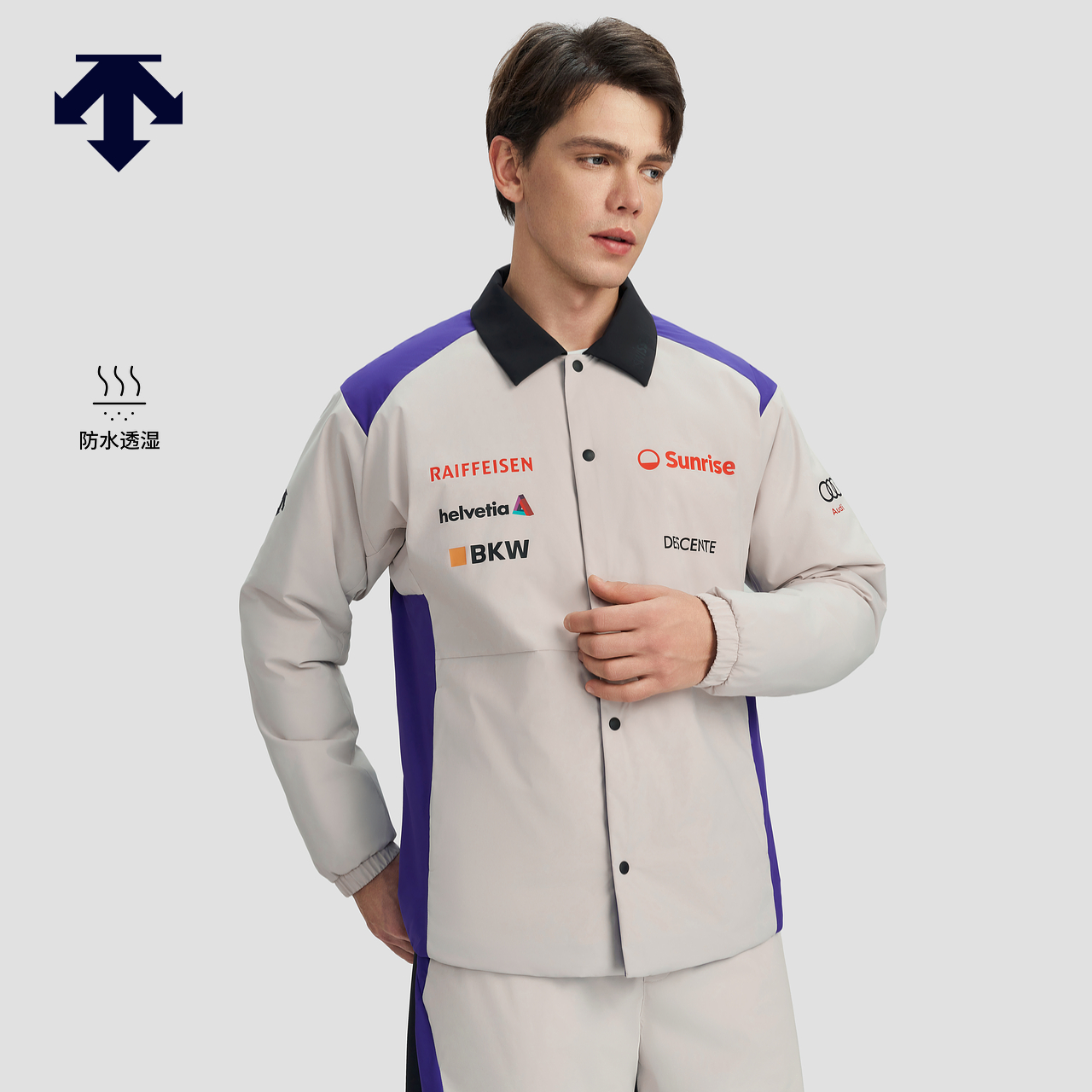 DESCENTE迪桑特SKI STYLE系列运动休闲防水透湿男士棉服秋冬新品