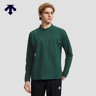 DESCENTE迪桑特TRAINING系列综训运动健身男士半拉链长袖针织衫