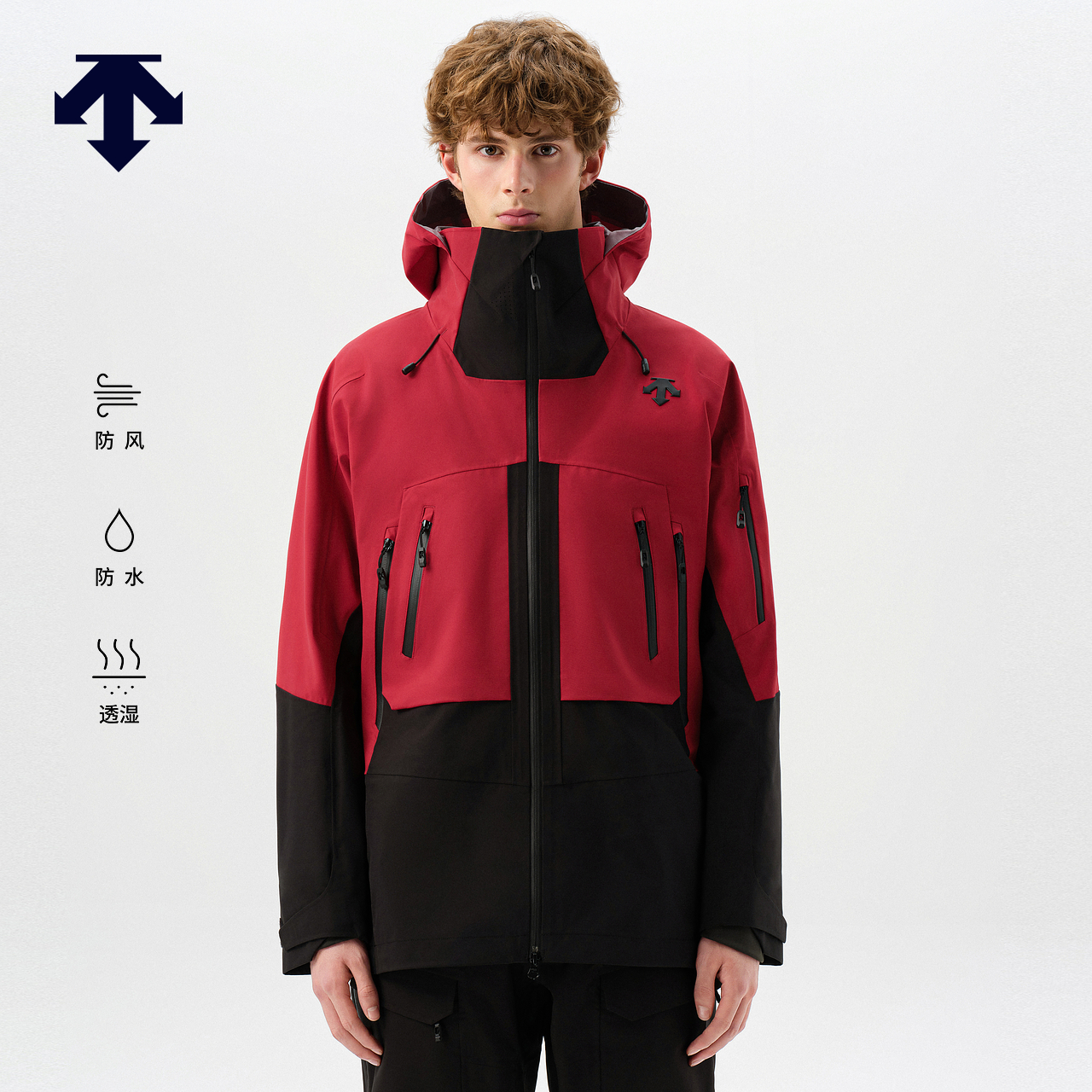 DESCENTE迪桑特SKI系列男士防风防水透湿专业双板滑雪服