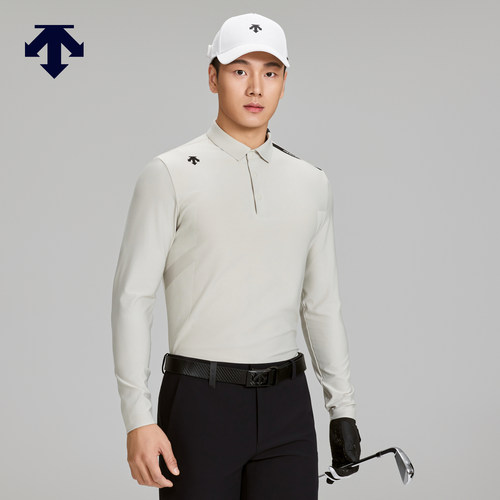 【柔软一体织】DESCENTEGOLF迪桑特高尔夫男士PRO长袖POLO衫 新品
