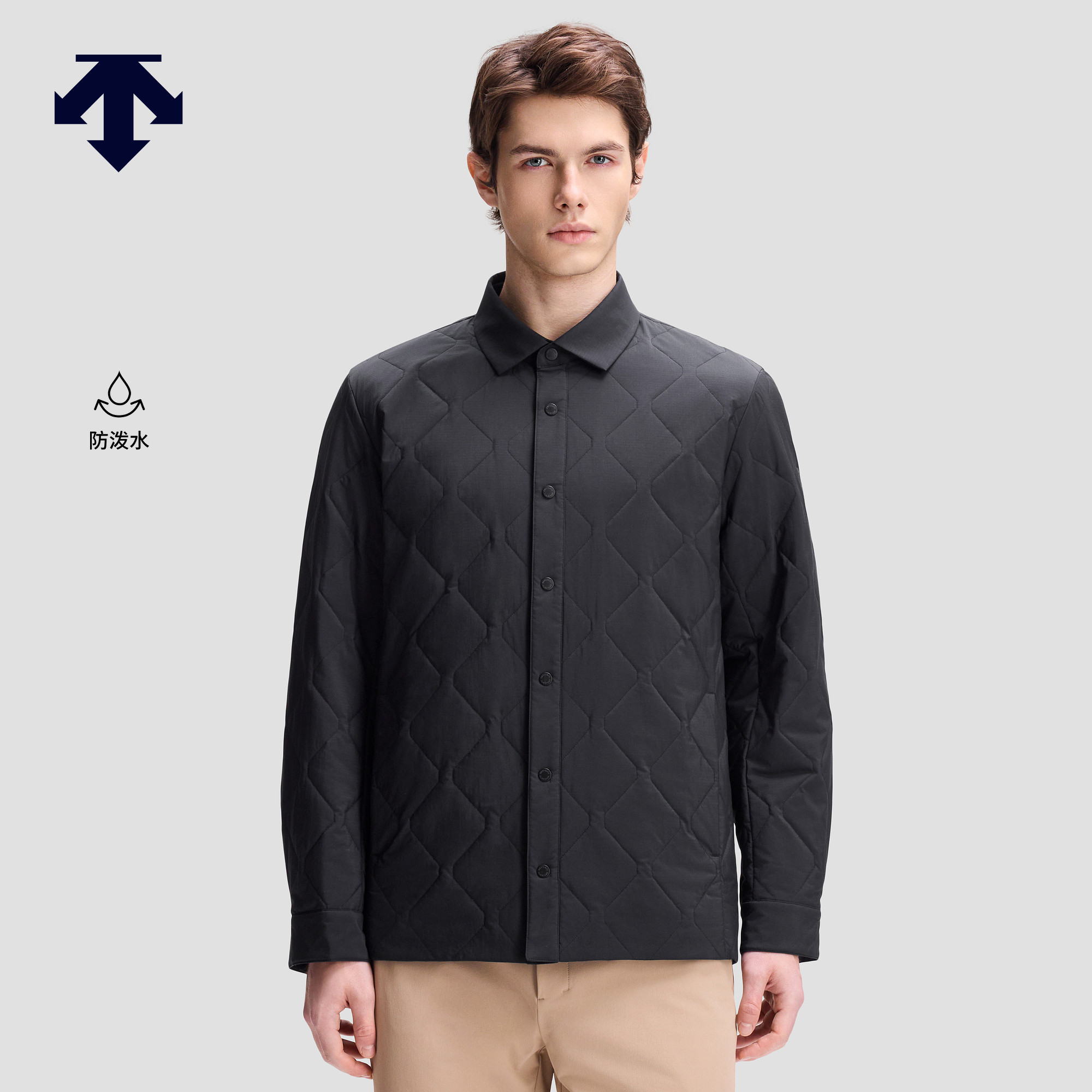 DESCENTE迪桑特DUALIS系列都市通勤男士保暖防泼水P棉夹克棉服,运动服/休闲服装,运动棉衣,淘宝优惠券,粉丝福利购,淘宝优惠卷