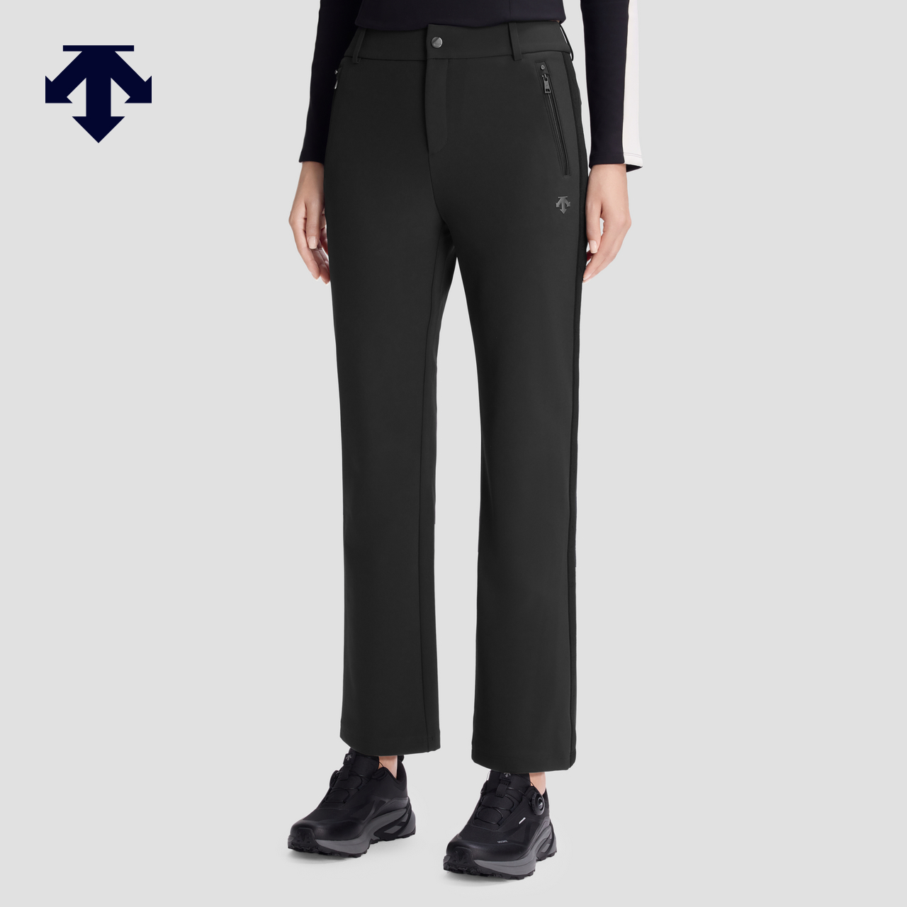 DESCENTE迪桑特WOMEN’S SKI STYLE女士抓绒梭织运动长裤秋冬新品