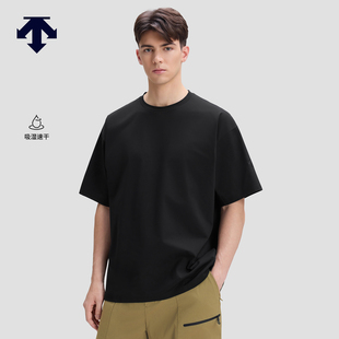 新品 T恤针织衫 吸湿速干短袖 DESCENTE迪桑特BLEU系列都市骑行男士