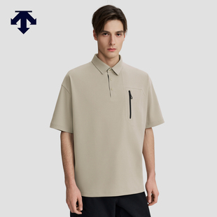 夏季 POLO衫 短袖 DESCENTE迪桑特BLEU系列都市骑行男士