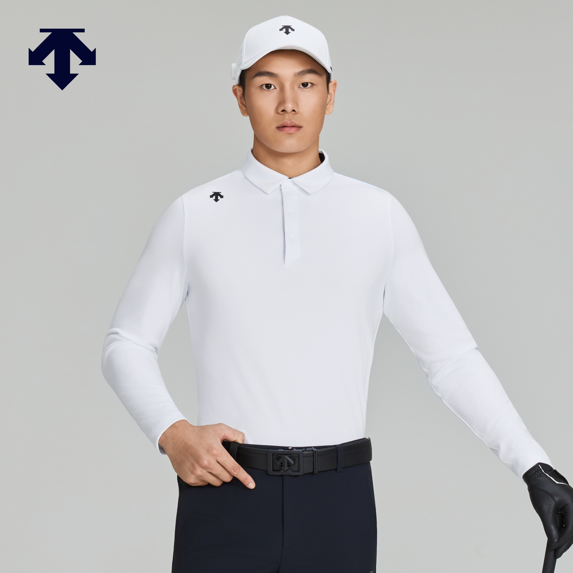 DESCENTEGOLF 迪桑特高尔夫 男士长袖POLO衫秋冬新品