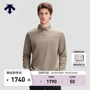 DESCENTE迪桑特DUALIS系列都市通勤男士长袖亲肤透气POLO衫