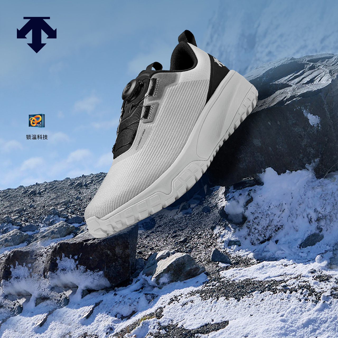 DESCENTE迪桑特运动休闲男女款缓震BOA保暖雪地短靴运动休闲鞋