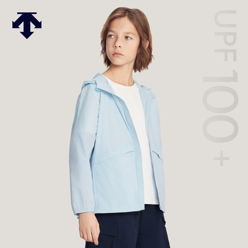 DESCENTE迪桑特儿童MOVEWEAR男女童梭织运动外套防晒轻量