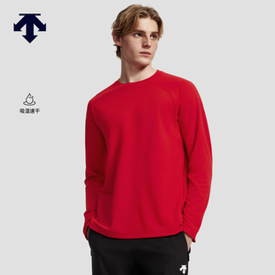 DESCENTE迪桑特TRAINING系列综训运动健身男士吸湿速干长袖针织衫