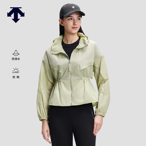 DESCENTE迪桑特WOMEN’S STUDIO系列女士防泼水防晒梭织上衣外套