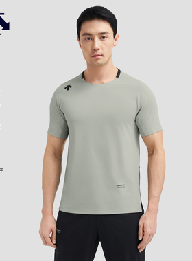 DESCENTE迪桑特RUNNING系列跑步运动健身男士短袖T恤夏季