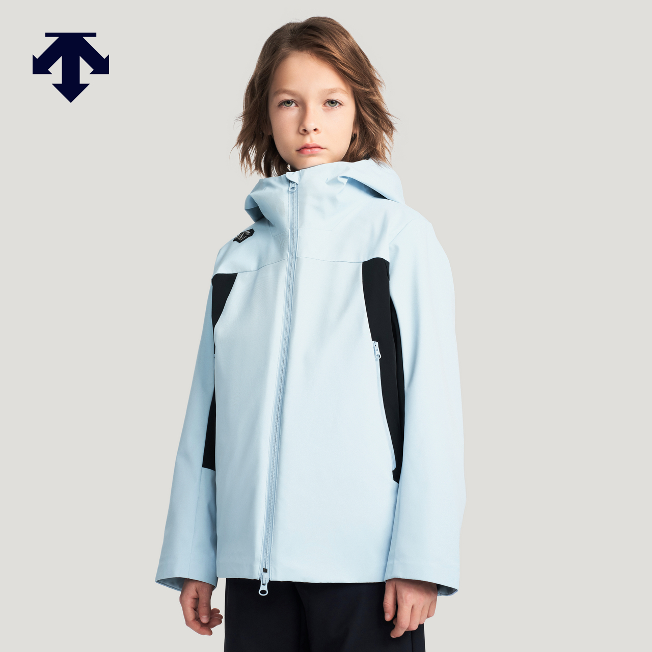 DESCENTE迪桑特 儿童SNOWBOARD系列男女童同款上衣两件套冬季新品