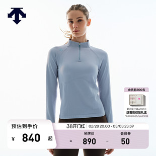 DESCENTE迪桑特WOMEN’S TRAINING系列女士半拉链长袖针织衫