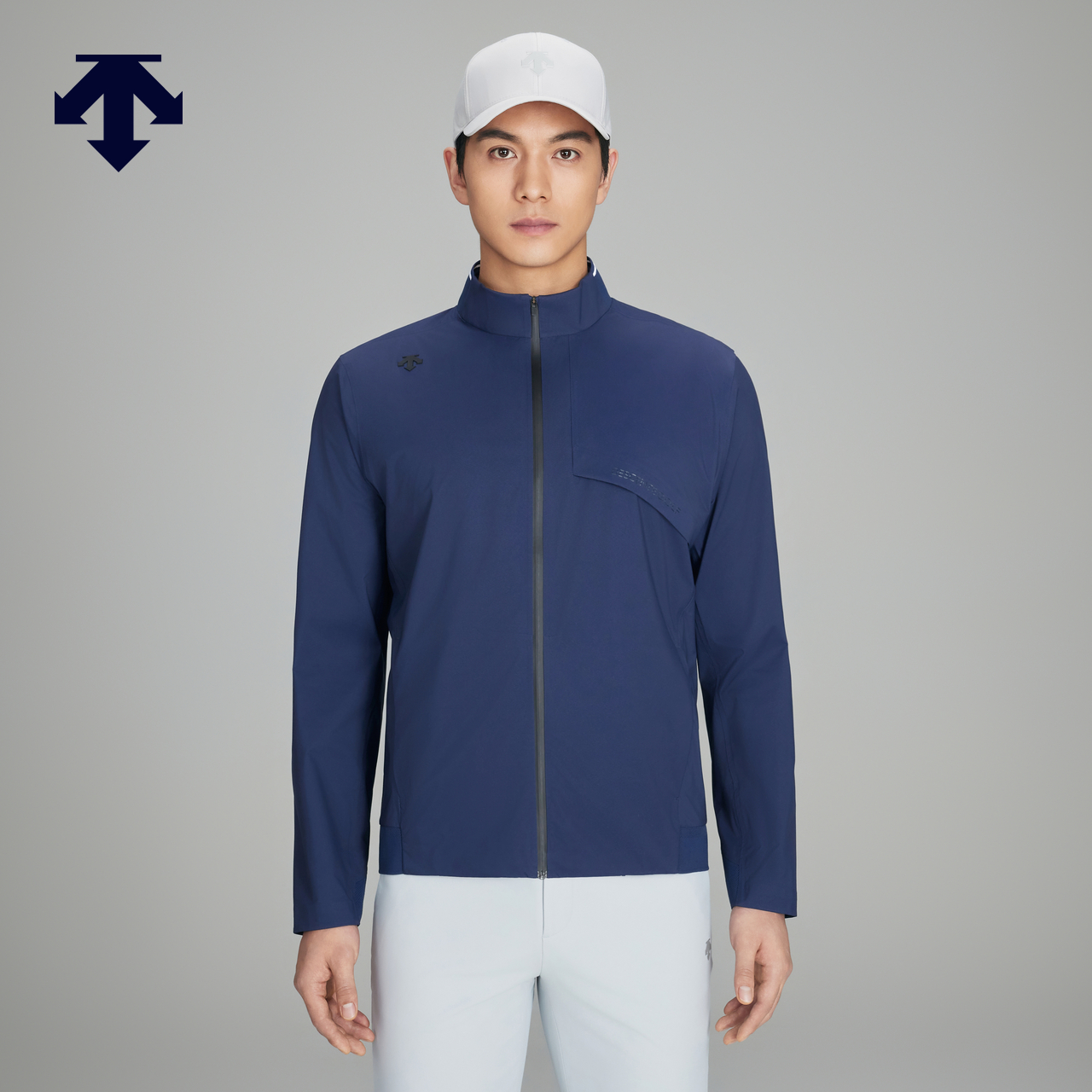 DESCENTEGOLF迪桑特高尔夫男士弹力防泼水夹克外套