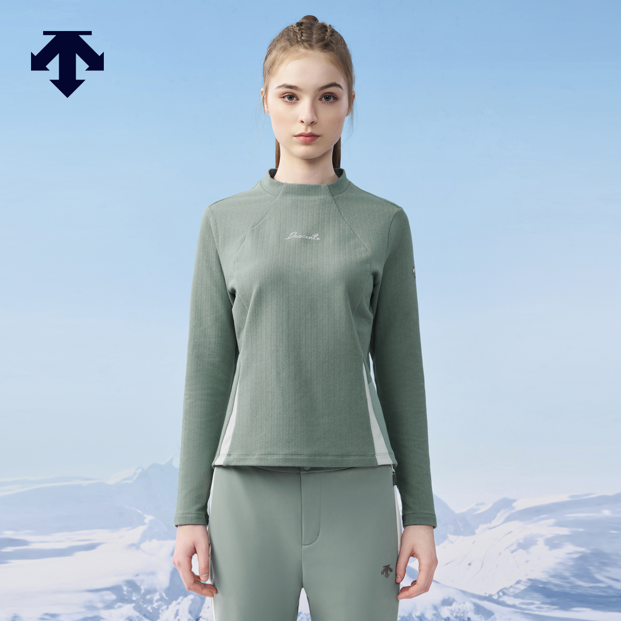 DESCENTE迪桑特WOMEN’S SKI系列女士长袖T恤冬季
