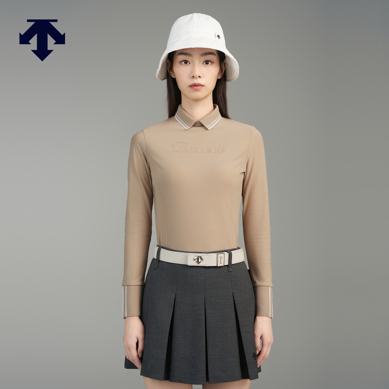 DESCENTEGOLF 迪桑特高尔夫女士长袖POLO衫