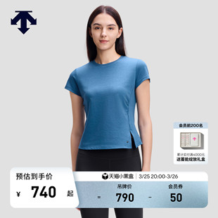 针织衫 DESCENTE迪桑特WOMEN’S STUDIO系列女士亲肤收腰短袖