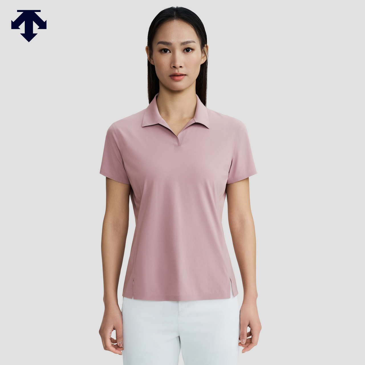 DESCENTE迪桑特DUALIS系列都市通勤女士短袖POLO衫