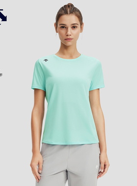 DESCENTE迪桑特WOMEN’S RUNNING吸湿速干女士F360短袖T恤秋新品