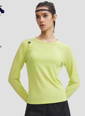 DESCENTE迪桑特WOMEN’S RUNNING系列 F360女士长袖圆领针织T恤