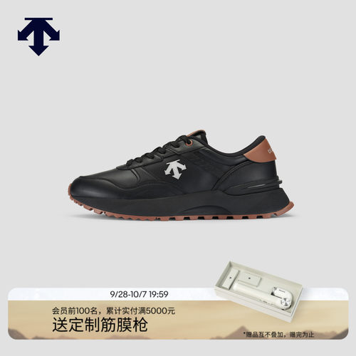 DESCENTE迪桑特CHRON系列男女款DSR LTR复古皮革运动休闲跑鞋
