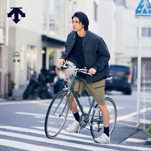 新品 秋季 防晒梭织运动短裤 DESCENTE迪桑特BLEU系列都市骑行男士