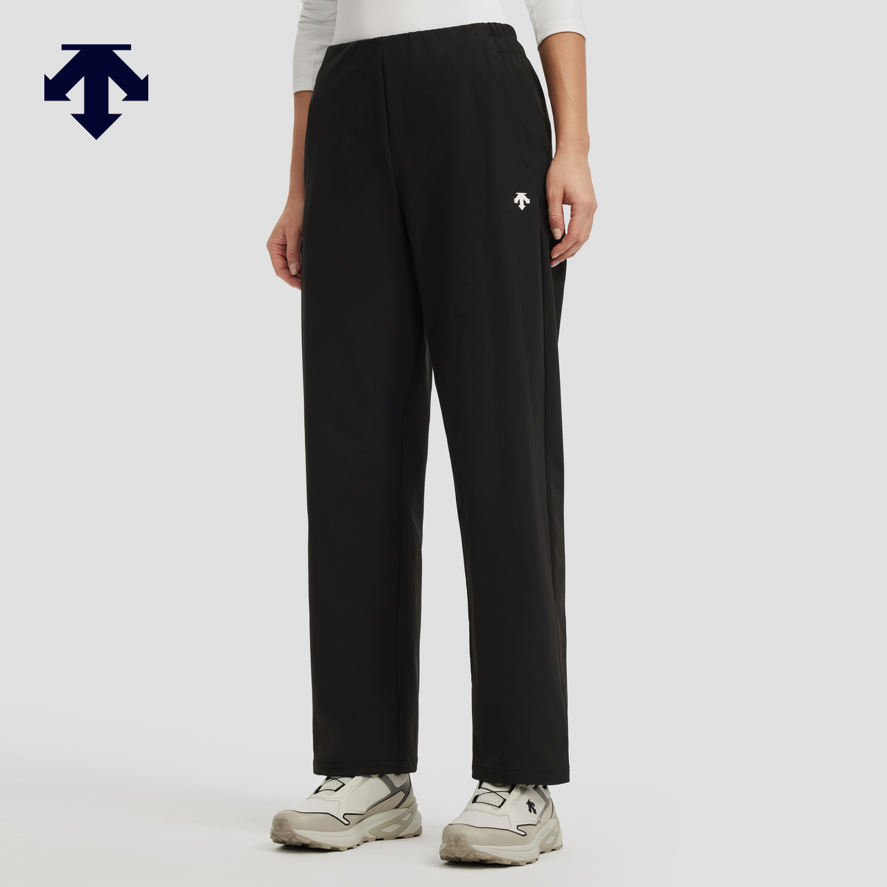 DESCENTE迪桑特WOMEN’S TRAINING系列女士加绒梭织运动长裤秋冬