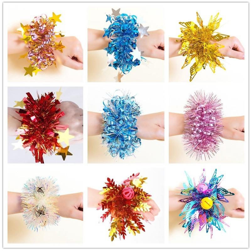 运动会开幕式道具创意铃铛手环花