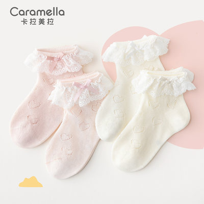 caramella儿童袜子女夏季