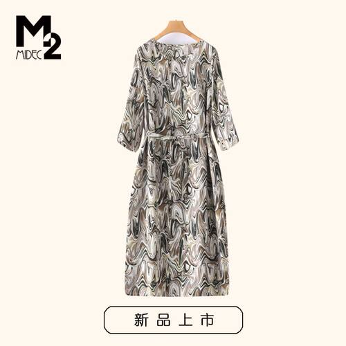 M2新款2025雪纺连衣裙