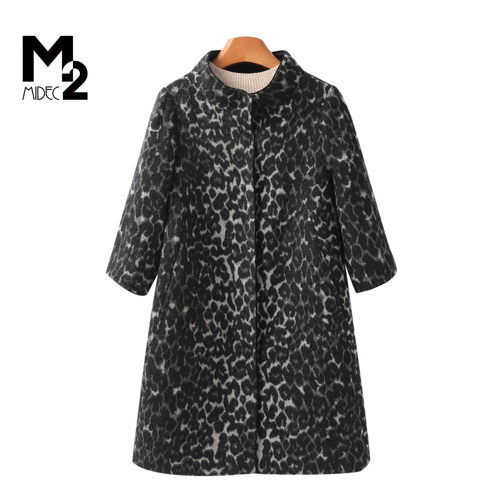 M2专柜正品中年妈妈毛呢外套