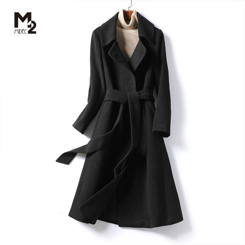 【品牌断码清仓】M2女装品牌羊毛长袖宽松大码中长款大衣,女装/女士精品,毛呢外套,淘宝优惠券,粉丝福利购,淘宝优惠卷