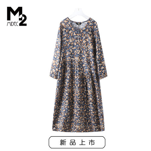 M2新款连衣裙2025长袖春秋