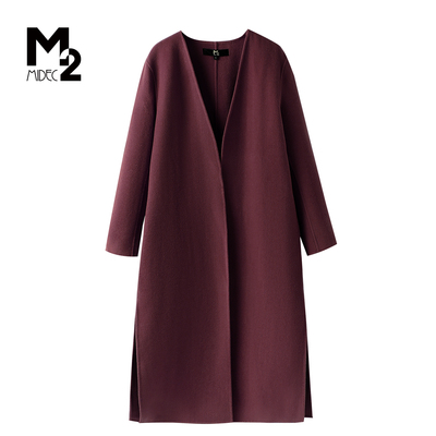 M2专柜正品中年妈妈羊毛呢外套