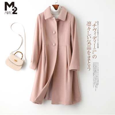 m2秋冬季新款女士气质毛呢大衣