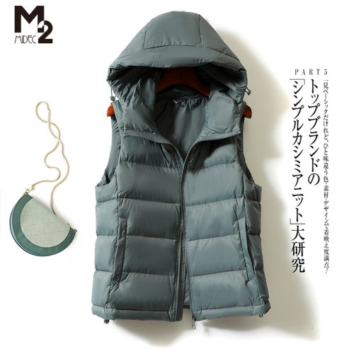 白鸭绒短款白鸭绒羽绒马甲M2
