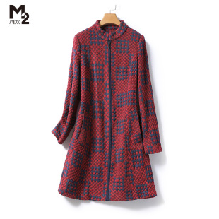 宽松大码 M2女装 气质胖mm韩版 风衣女中长款 休闲外套 2021年春秋新款