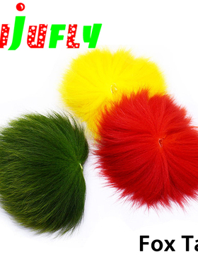 飞钓毛钩 飞蝇钩绑制材料 foxtail狐狸尾巴毛 饰带钩绑材 6色可选