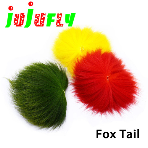 飞钓毛钩 飞蝇钩绑制材料 foxtail狐狸尾巴毛 饰带钩绑材 6色可选