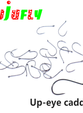 飞钓钩 若虫caddis石蚕蛾钩 翘眼波爬上浮式毛钩10#12#14#16#18#