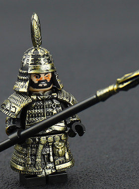 陇右军盾牌骑兵士兵武器积木人仔