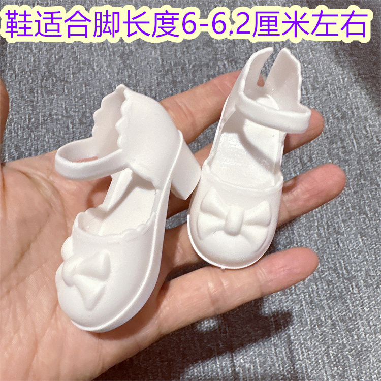 60厘米玩偶娃娃高跟鞋【适合5-6cm】换装公主玩具配件BJD女孩衣服