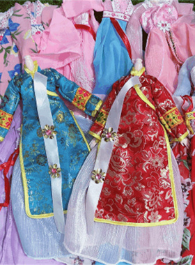 国风古装衣服30厘米娃娃公主仙子换装衣服女孩婚纱儿童生日礼物