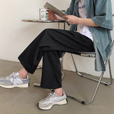 宽松冰丝裤男夏季垂顺九分运动裤夏季西裤潮411-1-k299-p40，男装休闲裤，星座410-2