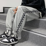春季宽松大码直筒潮流束脚潮束脚休闲卫裤411-1-k569-p45，男装休闲裤，星座410-2
